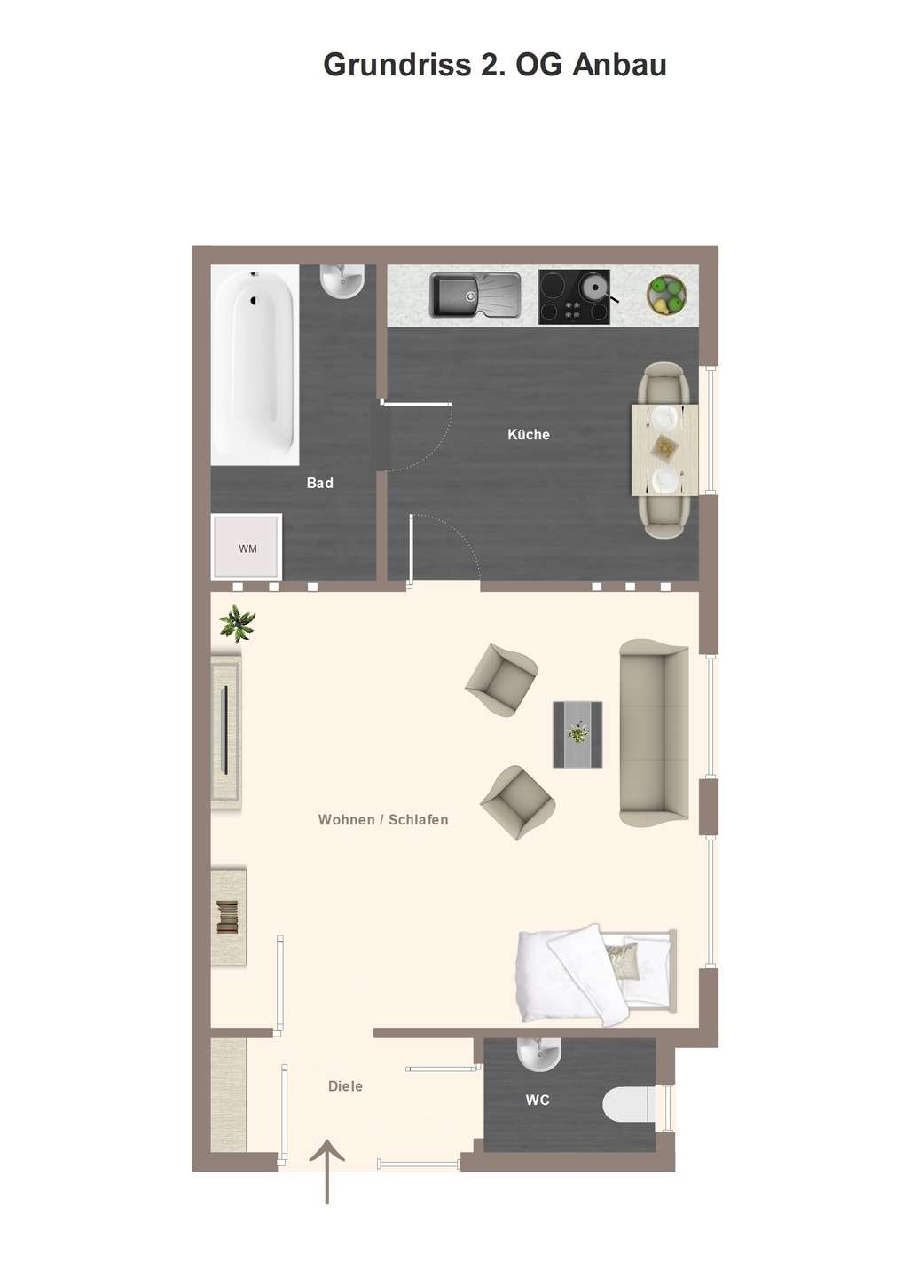Grundriss 2. OG Anbau