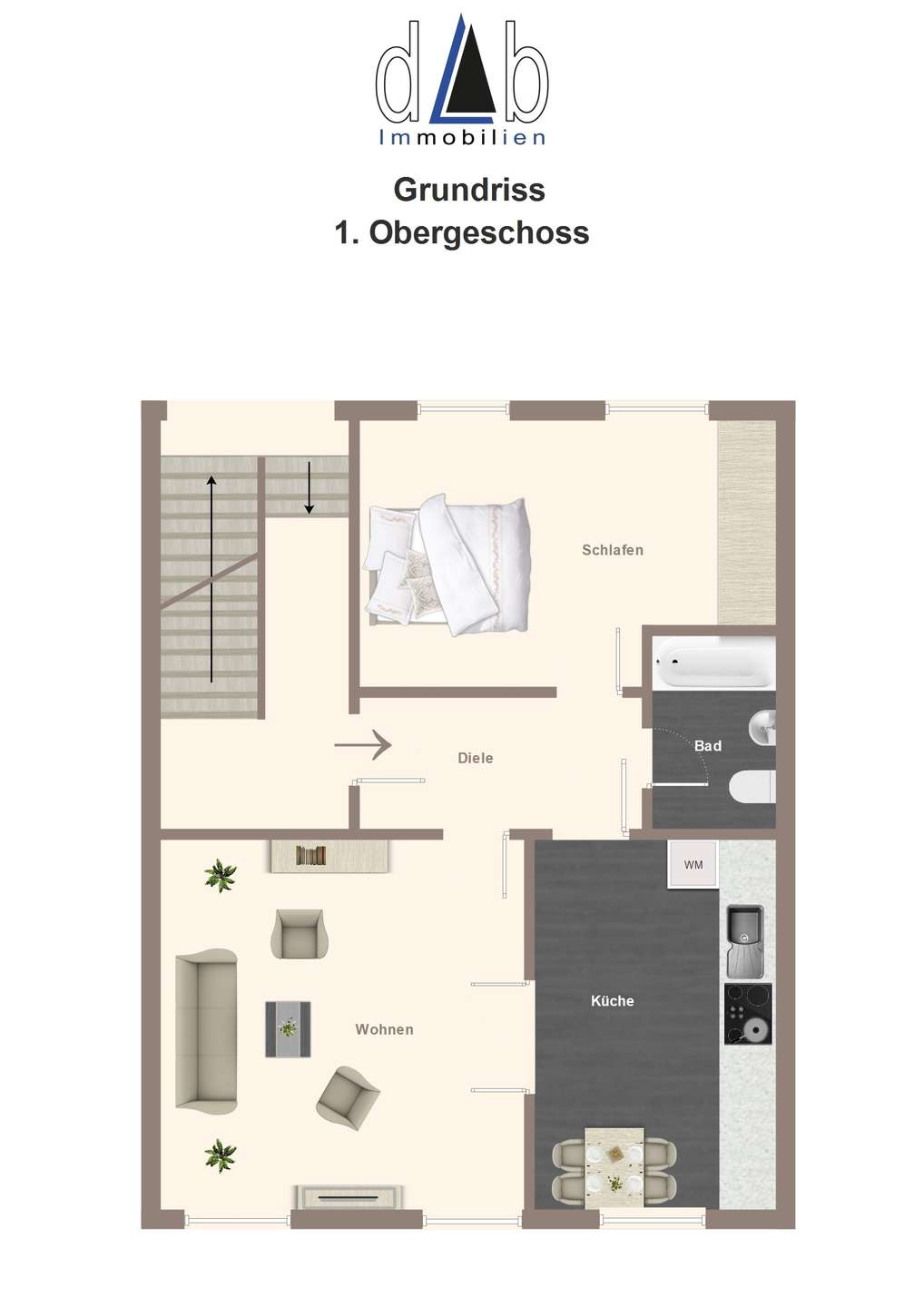 Grundriss 1. OG vorn