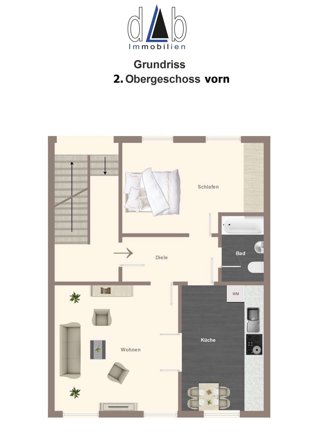 Grundriss 2. OG vorn