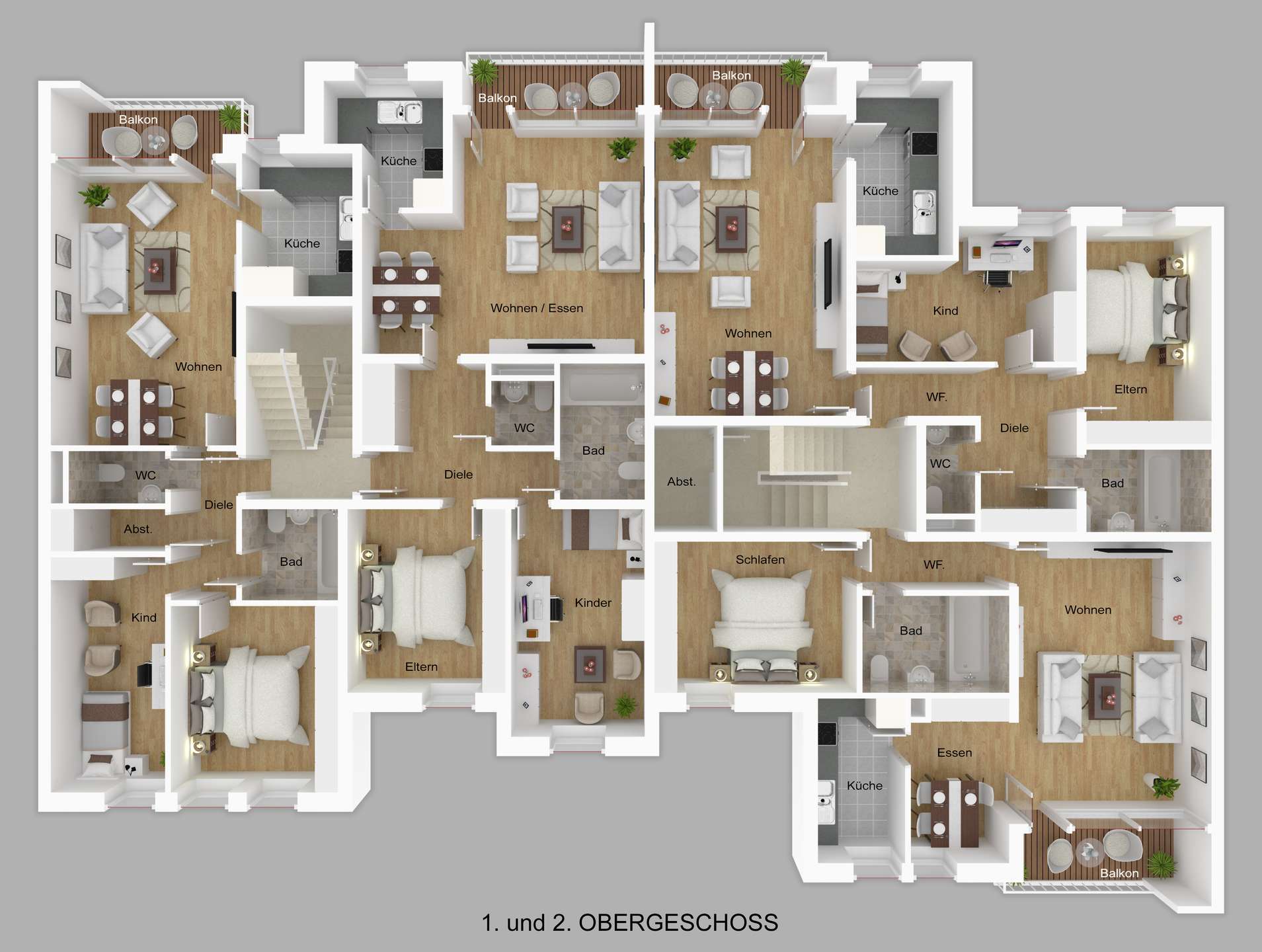 Grundriss D001 – OG I und II