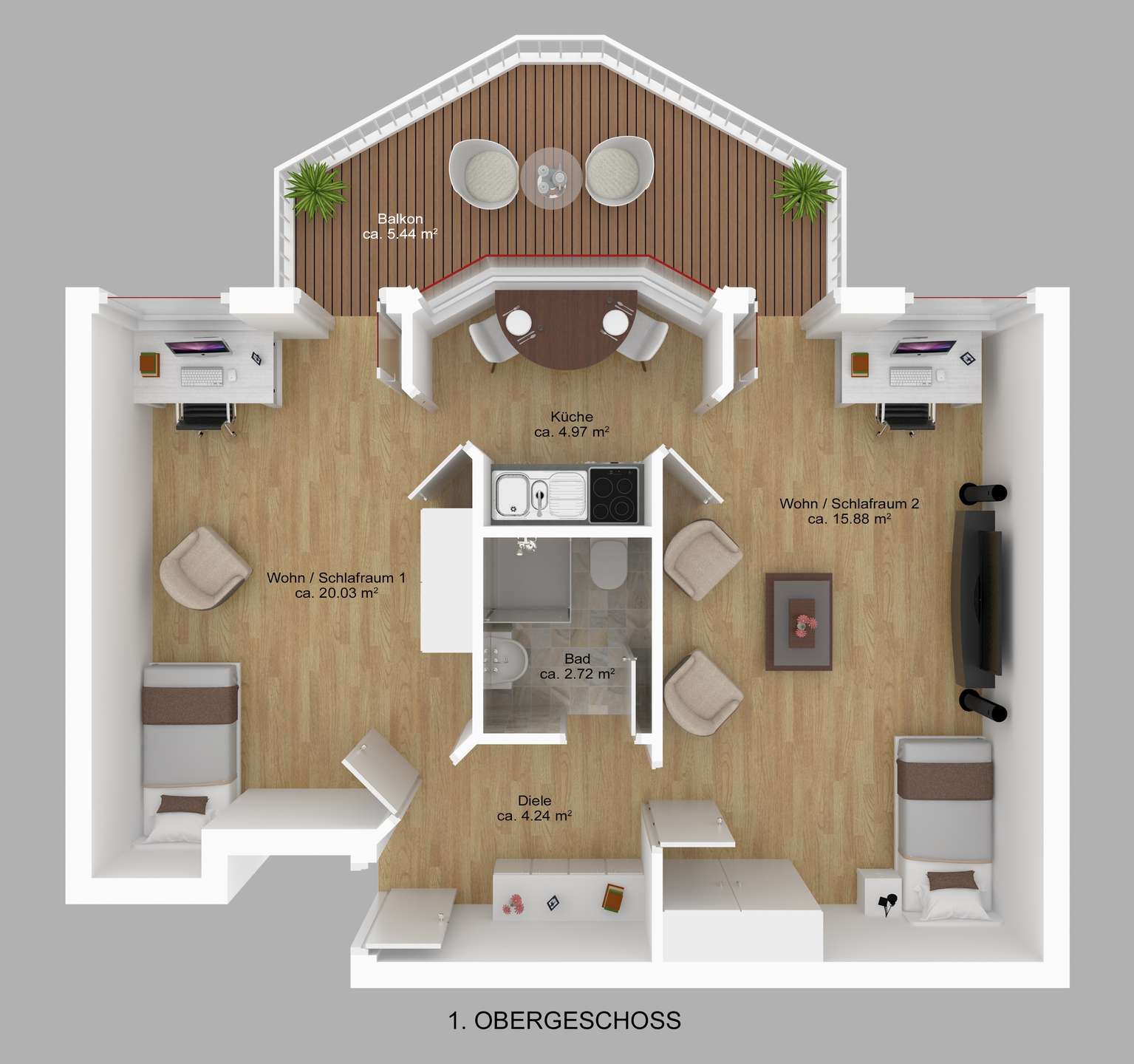 Grundriss 1. OG