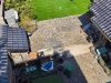Blick auf den Garten von der Terrasse